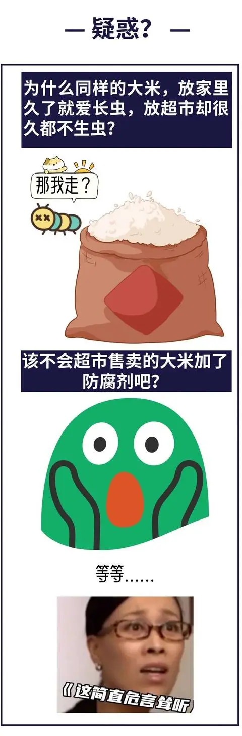 超市大米不生蟲，是因為加了防腐劑？