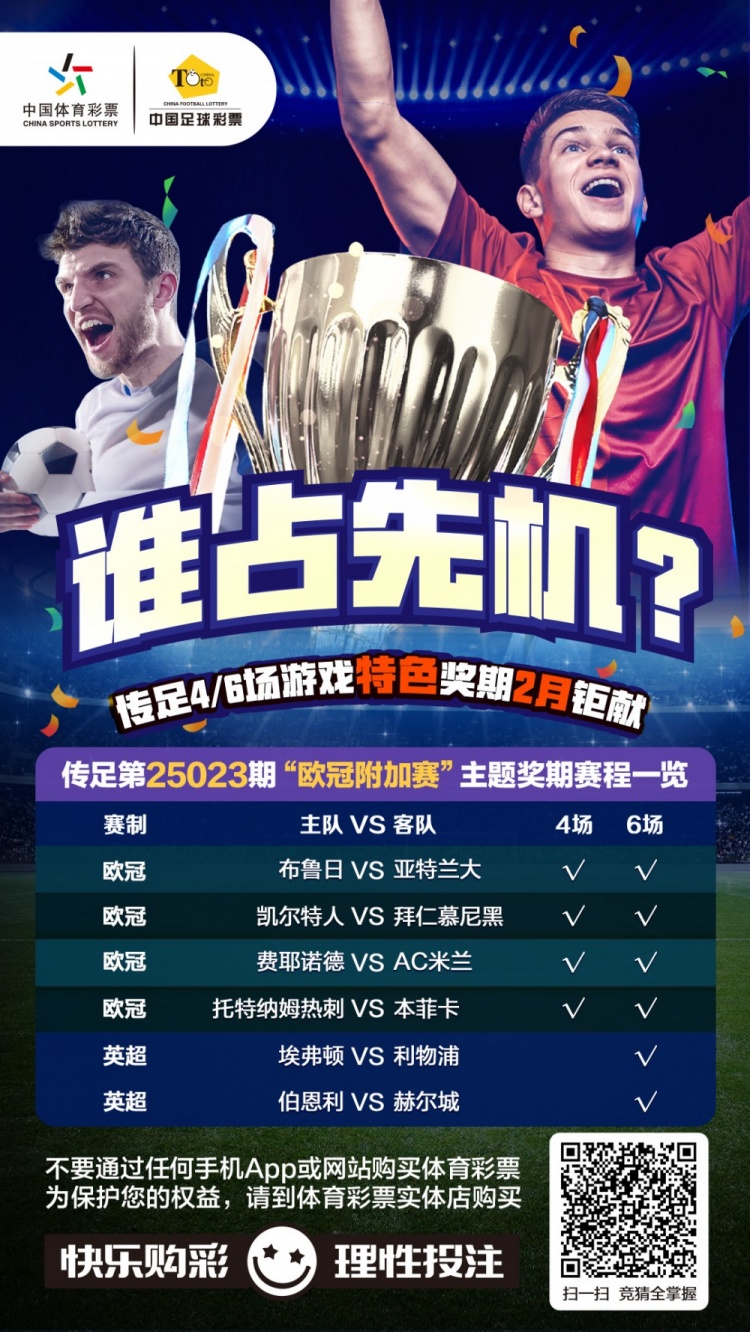 誰占先機？！傳足特色獎期第25023期聚焦歐冠附加賽
