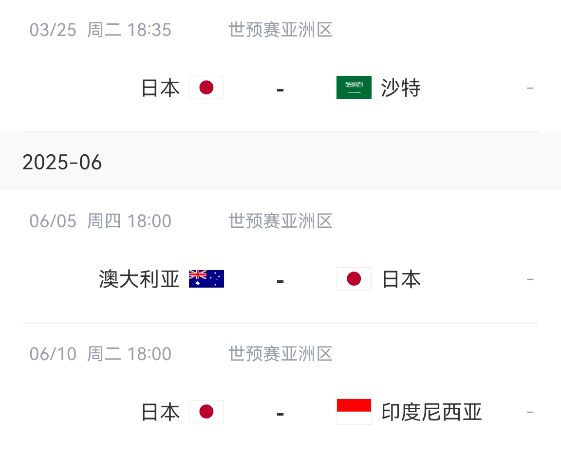  會(huì)不會(huì)放水？日本剩余賽程：主場(chǎng)vs沙特&印尼，客場(chǎng)vs澳大利亞