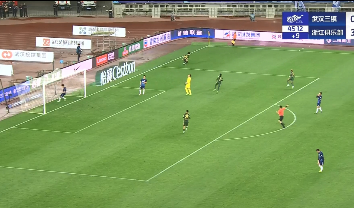  18歲王鈺棟中超處子球！三鎮(zhèn)后防白給，浙江半場4-0領(lǐng)先